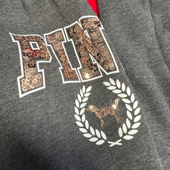 NWT VS PINK SHERPA LINED HOODED BLING SET - Picture 9 of 10